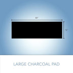 CFS – Pack of 6, Premium Cut-to-Fit Activated Carbon Pre-Filter Pad Compatible with 38002 Models – Fresh & Filtered Air for Indoor and Home – Charcoal Air Filter Sheet – 16" x 48" – Black