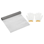 PATIKIL 40" L x 10" W Woven Wire Mesh, 300 Mesh 304 Stainless Steel Air Vent Filter Screen with Gloves for Window Security Vent Cover Filtration Animals Fence