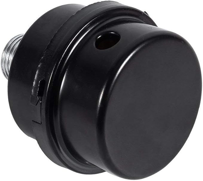 2PCS Air Compressor Silencer Filter, Metal Air Compressor Intake Filter Sound Muffler Silencer for Air Compressor, Silencer, Fliter (3/8 PT 16mm)