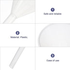 Veemoon 10pcs 90mm Plastic Triangle Funnels Pp Laboratory Filling Funnels Scientific Filter for Lab and Industrial Liquid Transfer