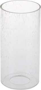 GoLucky Glass Cylinder Shade Accessory for Lamp - Bubble Glass Fixture Replacement with 1-5/8 Inch Fitter - 3"D x 6"H