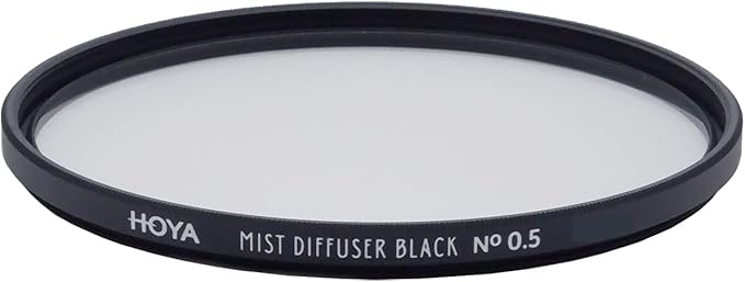 Hoya 72mm Mist Filter Black Diffuser No. 0.5 - Black Mist Filter for Camera Lenses - Soft Diffusion Effect for Portrait Photography & Cinematic Look, Reduces Contrast & Softens Wrinkles
