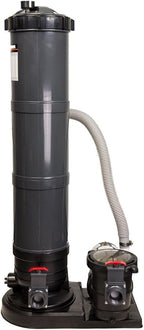 Rx Clear 1 HP Radiant PRC120 | Filtration System for Above-Ground Swimming Pools Up to 25,000 Gallons | 1 Horsepower Extreme Force Pool Pump | 115 Volt | 1 ½" Inch Threaded Ports