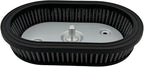 High-Flo Replacement Air Filter Element For Ventilator - Milwaukee-Eight Engine '18-later Softail and '17-later Touring and Trike Models Equipped with 114 Air Cleaner (Grey114 Air Filter Element)