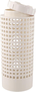 PVC Insect Composting Bin With Screw Lid For Garden Kitchen Waste Processing Outdoor Raised Bed Plant Container Decompose Filter System Educational Tool White 12x6x6 Inches(1pcs)