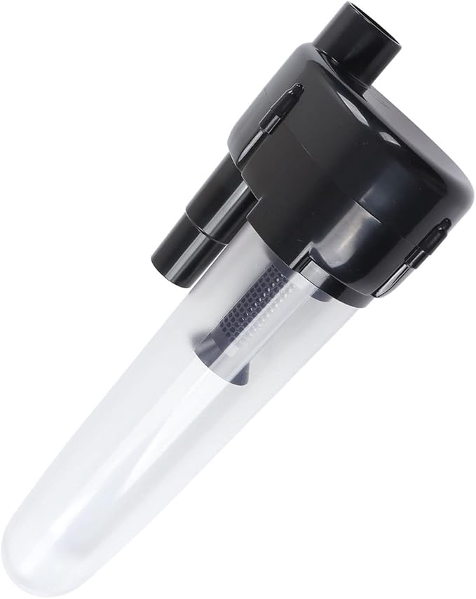 Vacuum Cleaner Filter Dust Collector ABS with 2pcs Connector, Compact Design, Easy Installation - Motor Protection, Water Washable, Fits 32mm 34.5mm Hose
