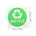 9pcs Trash Can Classification Stickers Self-Adhesive Recycling Decals for Easy Waste Sorting Options for Home and Kitchen Use
