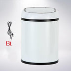 Portable Rechargeable Creative Intelligent Sensor Trash Can Household Electric Fashion Living Room Bathroom Trash Can Can Recycler (Size : B:35 * 25CM) (B:35 * 25CM)