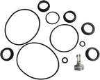 Sand Filter Pump Repair Kit with Air Release Valve O-Rings Seal Gasket Parts for Swimming Pool Equipment Maintenance Including L-Shaped O-Rings Tank Drain Valve Leaf Trap Replacement Components