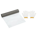 PATIKIL 40" L x 16" W Woven Wire Mesh, 180 Mesh 304 Stainless Steel Air Vent Filter Screen with Gloves for Window Security Vent Cover Filtration Animals Fence