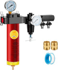 NANPU Z-R Air Filter Regulator– Sintered Filter, 3/8" NPT Inlet, 1/4" NPT Outlet Module, 0-230 psi Gauge, 127 CFM @ 6 bar, Metal Housing, Heat Resistant to 248°F