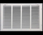 HVAC Premium 22 x 18 Duct Opening Steel Return Air Filter Grille, for 1-inch Filter, Removable Door, Flat Stamped HVAC Vent Cover Grille, Outer Dimensions 24.5 x 20.5