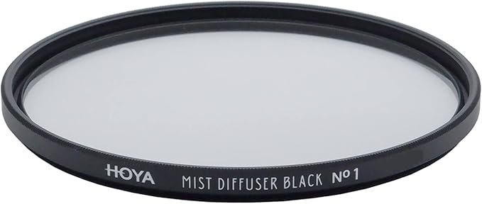 Hoya 49mm Mist Filter Black Diffuser No. 1 - Black Mist Filter for Camera Lenses - Soft Diffusion Effect for Portrait Photography & Cinematic Look, Reduces Contrast & Softens Wrinkles