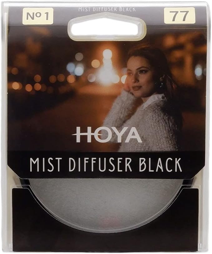 Hoya 72mm Mist Filter Black Diffuser No. 1 - Black Mist Filter for Camera Lenses - Soft Diffusion Effect for Portrait Photography & Cinematic Look, Reduces Contrast & Softens Wrinkles