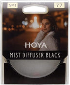 Hoya 82mm Mist Filter Black Diffuser No. 1 - Black Mist Filter for Camera Lenses - Soft Diffusion Effect for Portrait Photography & Cinematic Look, Reduces Contrast & Softens Wrinkles