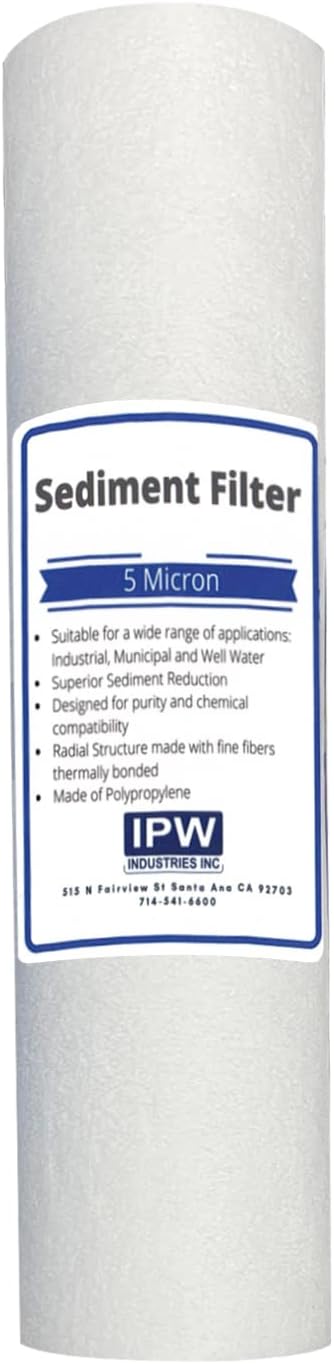 IPW Industries Inc. | W-525 Reverse Osmosis Water Filter Replacement Set - Carbon Block, Sediment, RO Membrane, and Inline Granular Activated Carbon