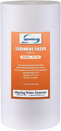 iSpring FP15B Sediment Filter for Whole House Water Filtration Systems, High Capacity 5-Micron Premium PP, 4.5" x 10", White