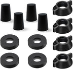 Replacement Kit for Berkey Water Filter System Elements - 4 Wing nuts, 4 Washers & 4 Silicone Blocking Plugs Compatible with Berkey Gravity Filtration System and Black Activated Carbon Water Filters