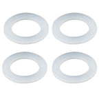 4PCS 110mm (4.33") Silicone Sealing Gaskets - Leak-Proof Washers for Kitchen Sink Drain, Waste Pipe & Inclined Sliding Joints