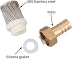 Pro-Grade Sprayer Filter Kit - 6/10/13/19mm Brass & SS Mesh for Car Detailing & Greenhouse Irrigation(14mm)