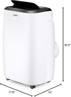 Portable Air Conditioners 8,000 BTU AIRO COMFORT, AC Unit Floor Standing with Remote Control & DYI Installation Kit