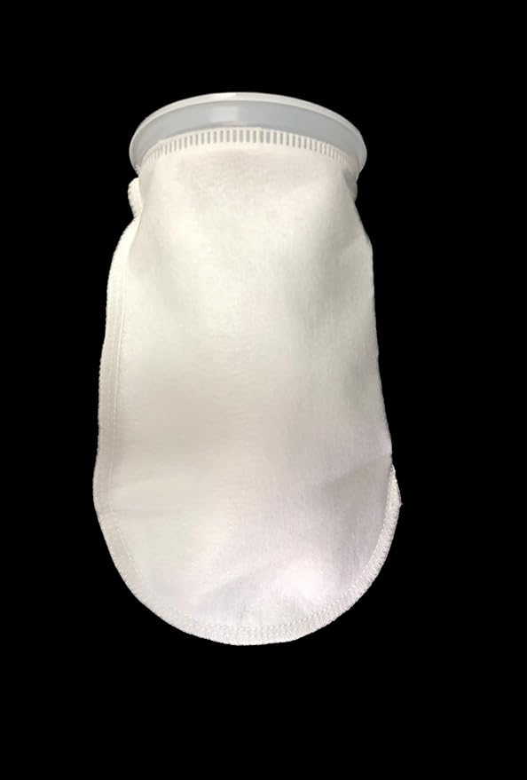 Wave Point 7 Inch Ring Filter Socks 200 Micron - Aquarium Felt Filter Bags - 7 Inch Ring by 16 Inches Long [Long Version] - Fits Eshopps and Aqueon (2 pk)