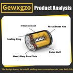 52114 Hydraulic Oil Filter Compatible with Hydro-Gear ZT-2800 ZT-3100 ZT-3200 3400 3600 Transaxles Replaces for To-ro 109-3321 Gravely 21545100 Bad-Boy 063-1050-00 (black-2)