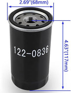 122-0836 Oil Filter 140-3116 Air Filter for Cummins Onan 5500 7000 RV Generators HGJAA HGJAB HGJAC Marquis Gold/RV QG Marquis Platinum QG EFI-Oil Change Kit