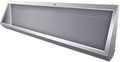 Wall-Mounted Stainless Steel Urinal Trough with Drain Pipe and Sensor, 304 Steel Commercial Multi-User Urinal, 100CM/150CM, for Schools and Construction Sites (100CM)