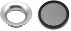 Carburetor Carb 40mm Velocity Stack Air Filter Cleaner Modified Trumpet with Sponge Filter Steel Mesh for VM22 PZ22 CT200U Shortest Fast Intake Suggest for Small Displacement (Silver,40mm)