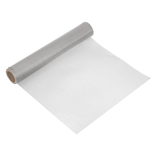 uxcell 120 Mesh 79" x 12" Woven Wire Mesh, 304 Stainless Steel Air Vent Filter Screen, Window Screen Mesh for DIY Projects Vents Cover Filtration Animals Fence