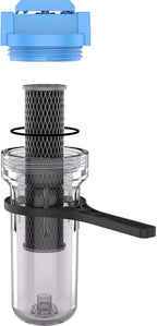 Pentair OMNIFilter U25 Filter System, 10" Standard Whole House Water Filtration System with Built-in Shut Off Valve, 3/4" NPT, Includes Housing, TO1 Cartridge, Wrench and Mounting Bracket, 5 Micron