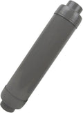 SLCR125 Air Compressor Filter Silencer/Muffle - for Solberg Air Compressors Parts Replacement - Quiet Intake Head In Take 1.25" FNPT L 12" W 2.5" Gray Solid Steel Construction