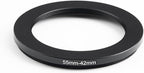 55mm to 42mm Step-Down Ring Filter Adapter,for All Brands UV ND CPL, Metal Ring Step-Down Rings Adapter Filter (55mm-42mm)