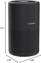 FULMINARE Air Purifiers for Bedroom H13 True HEPA Air Filter Quiet Air Cleaner With Night Light Portable Small Air Purifier for Home, Office, Living Room (Black 2 Pack)