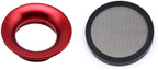 Carburetor Carb Velocity Stack 44mm Air Cleaner Filter Modified Trumpet Aluminum Alloy with Sponge Filter Steel Mesh for GY6 150cc PZ24 PZ30 PHBH Suggest Small Displacement (Red,44mm)