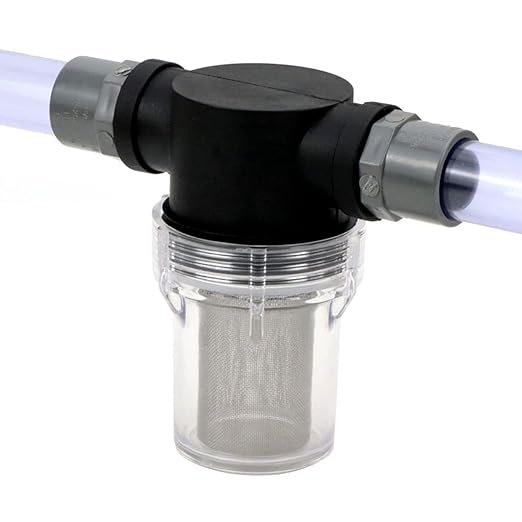Precision Inline Filter 40 Mesh - 1/2 3/4 1 Inch Stainless Screen for Water Treatment & Greenhouse Systems(1l2 inch)