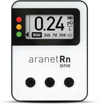 Radon One – Fast Home Radon Gas Detector with 10-Minute Response, E-Ink Display, Battery Powered, Portable Real-Time Radon Monitor for Basements & Indoor Air Monitoring (White)