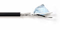 2C 18AWG AMSB Shielded Cable Wire (UL2464) - Highly Flexible Str TC, PVC Ins, OS+TC BRD, PVC JKT for CNC Machine, Stepper Motor, VFD Spindle (Matte Black 50FT)