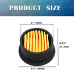 6PCS Air Compressor Replacement Filter Elements for 1/2'' 1/4" 3/8"Air Compressor Intake Paper Filter Sound Muffler Accessories for Generators, Blowers, Exhaust Ports HE015