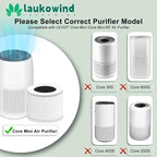 2 Pack Core Mini Replacement Filter Compatible with LEVOIT Core Mini Air Purifier, Core Mini-P, 3-in-1 High-Efficiency Activated Carbon Filter, Replaces Part #Core Mini-RF, with 8 Fragrance Sponges