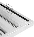 Soro Essentials- 20" W x 25" H Stainless Steel Commercial Kitchen Hood Filter with Handles- Hood Filters Range Hood Filter Range Hood Baffle Grease Filter for Restaurant Kitchen Exhaust Hoods