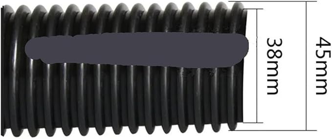 Industrial Vacuum Cleaner Black Pipe EVA Hose Diameter 32mm 35mm 38mm 40mm 45mm 50mm Threaded Tube Parts(1)