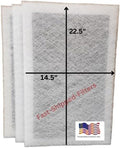 Fast-Shipped-Filters 3 Pack 16x25 Replacement Filter Pads Compatible with Dynamic Air Cleaner 16x25x1 White