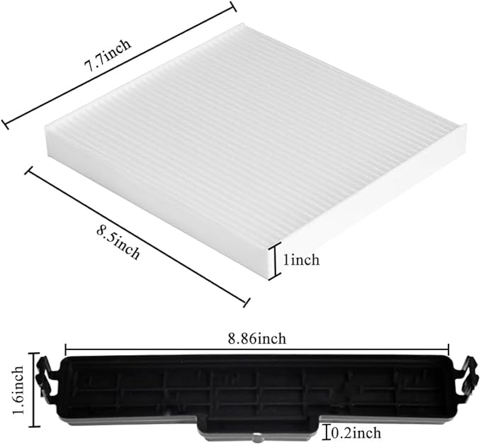 68406048AA 68052292AA Air Conditioning Filter Cabin Air Filter & Filter Access Door Compatible with Chrysler Dodge Vehicle 200, Ram 1500 2500 3500 2011-2019 Replaces 68318365AA 5058693AA