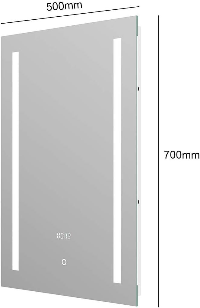 LED Bathroom Mirror with Demister Pad and Touch Switch (70x50)