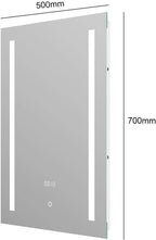 LED Bathroom Mirror with Demister Pad and Touch Switch (50x70)