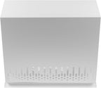 Vent Systems 10" Inch Air Supply Vent Cover with Rubber Gasket - White Galvanized Steel - Robust and Weatherproof Outdoor Air Intake Box - Duct or Surface Mounting - Rain and Snow Protection