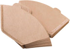 Luxshiny 200pcs Unbleached Disposable Coffee Filters for Espresso Drip Coffee Makers Easy to Use Optimal Flavor Extraction Natural Safe Paper Filters