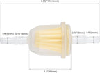 AM116304 Fuel Filter for John Deere GY20709 for Kohler 25 050 22-s for Gravely 21541500 for 1/4" and 5/16" Fuel Line Replaces 71-5960 Pack of 5 with 10 Clamps